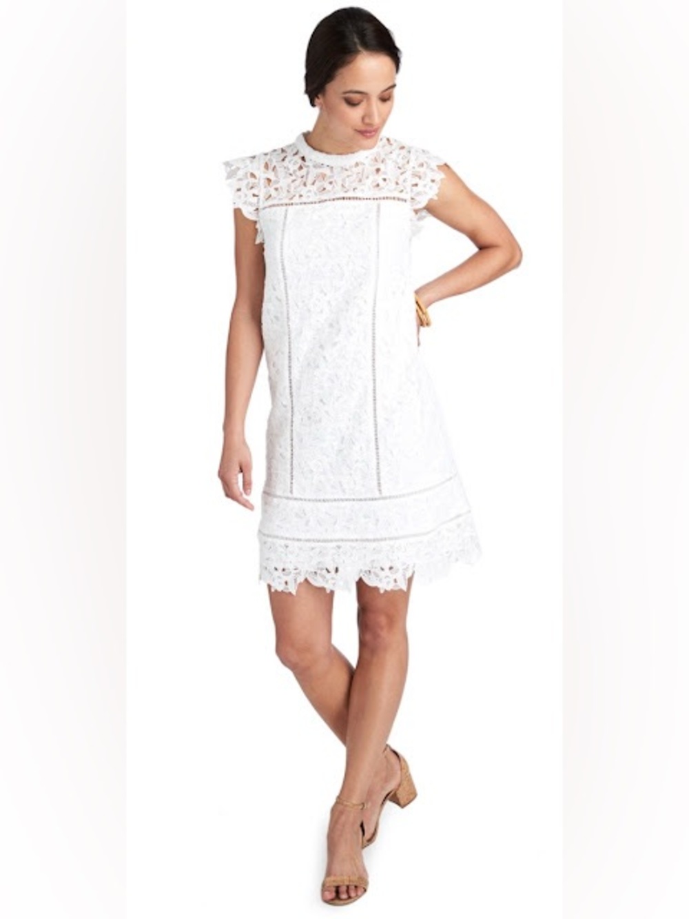 Vineyard Vines White Lace Dress